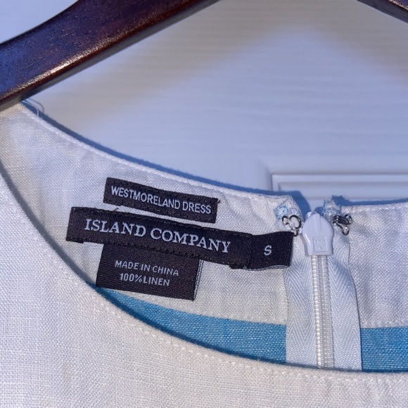 Island Company Westmoreland Dress in Color Block 100% linen size S - Picture 2 of 4